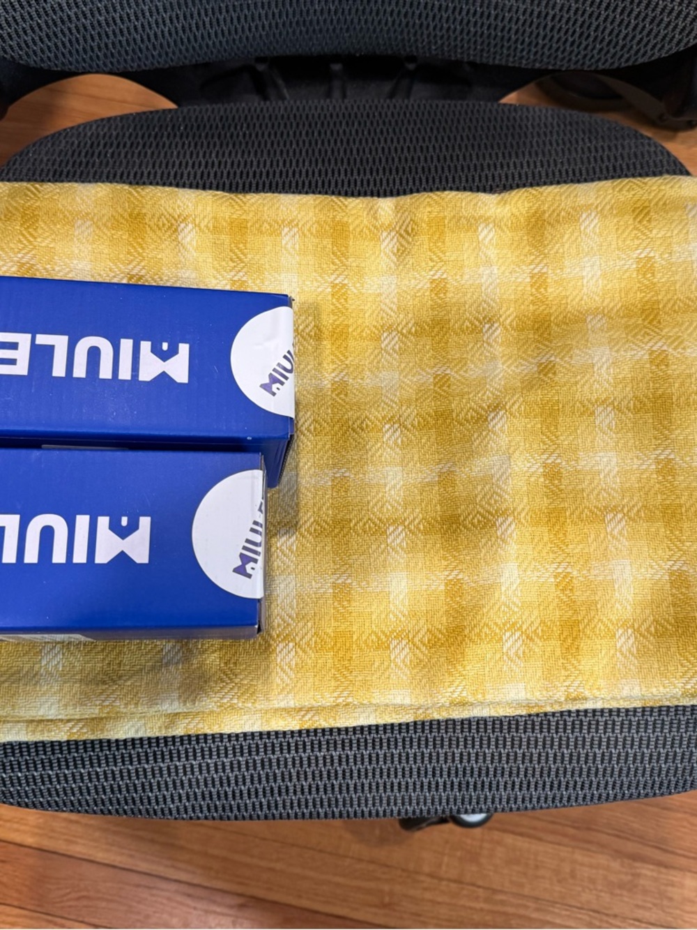 Lux Yellow Plaid Placemat Accent